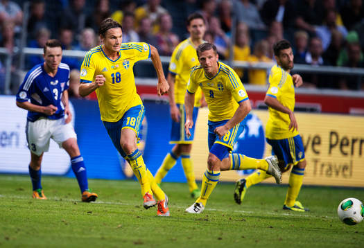 Sveriges Albin Ekdal i matchen mellan Sverige och