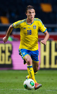 Sveriges Albin Ekdal i matchen mellan Sverige och