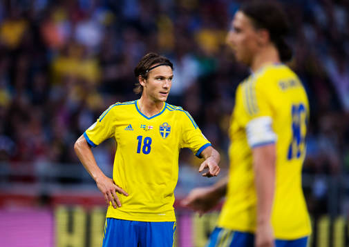 Sveriges Albin Ekdal i matchen mellan Sverige och