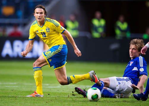 Sveriges Albin Ekdal i matchen mellan Sverige och