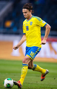 Sveriges Albin Ekdal i matchen mellan Sverige och