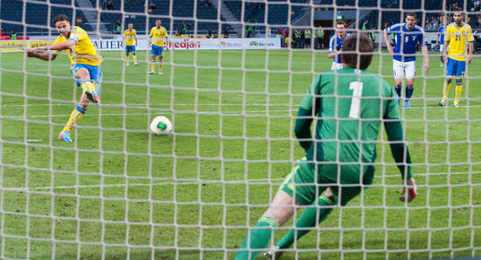 2-0, straff, Zlatan Ibrahimovic, Sverige