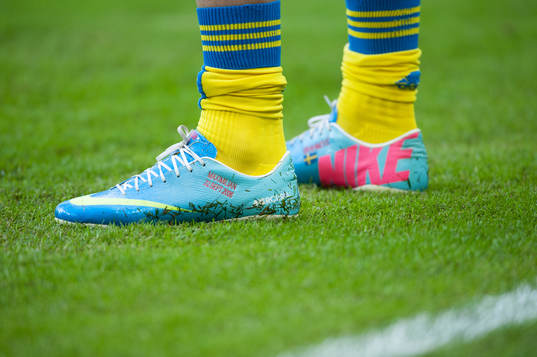 Zlatan Ibrahimovic, Sverige, fotbollsskor, Nike, med