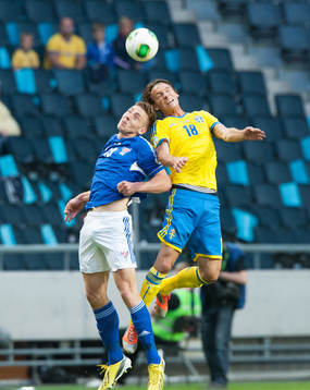 Albin Ekdal, Sverige, nickduell mot Pol Johannus