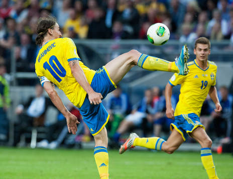 Zlatan Ibrahimovic och Alexander Kacaniklic, Sverige,