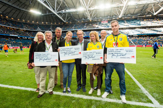 i matchen mellan Sverige och Färöarna i VM-kvalet i