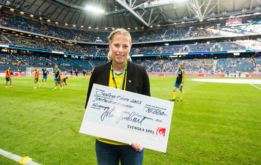i matchen mellan Sverige och Färöarna i VM-kvalet i