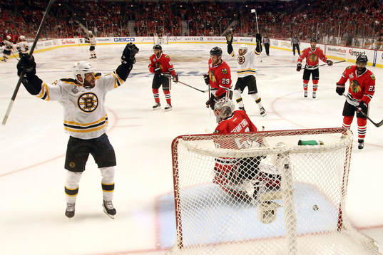 June 12, 2013 - Chicago, IL, USA - The Boston Bruins'