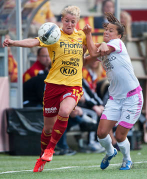 Kirsten Van de Ven, Tyresö mot Alexandra Riley, Malmö