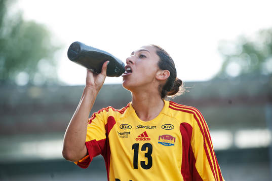 Christen Press, Tyresö, vattenflaska, drickapaus