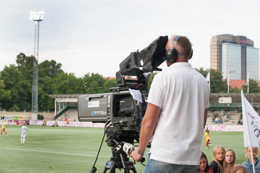 TV-kameraman, kameraman, Malmö gamla idrottsplats