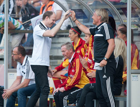 Jubel på bänken, Leif Edeborg och Tony Gustavsson,