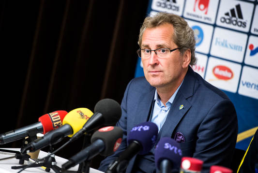 Presskonferens med Erik Hamrén, förbundskapten, på