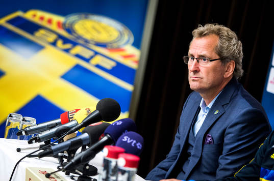 Presskonferens med Erik Hamrén, förbundskapten, på