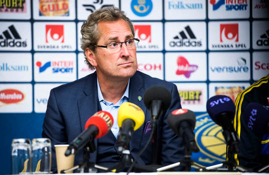Presskonferens med Erik Hamrén, förbundskapten, på