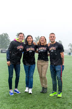 Lotta Schelin, Jane Törnqvist, Kia Cohn Linde och Anton
