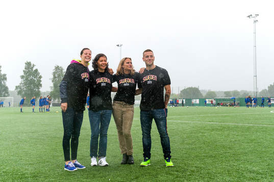 Lotta Schelin, Jane Törnqvist, Kia Cohn Linde och Anton