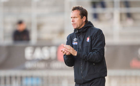 Hans Prytz, tränare Örgryte i matchen mellan Örebro och
