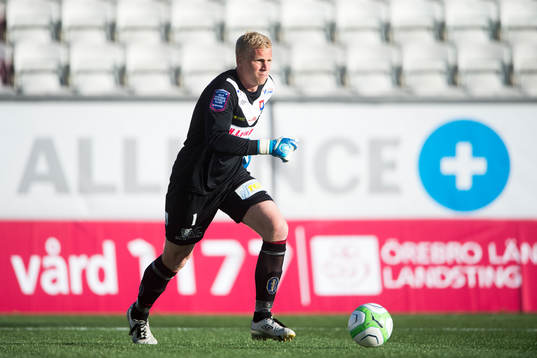 Peter Abrahamsson, målvakt Örgryte i matchen mellan