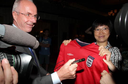 Fotboll, Sven-Göran Eriksson, Ny huvudtränare i Guangzhou