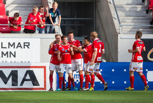 Måns Söderqvist, Kalmar FF, har gjort 1-0