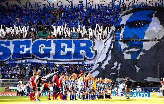 IFK Göteborgs tifo innan matchen