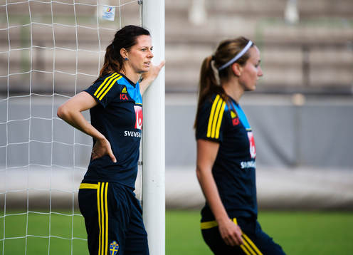 Lotta Schelin och Kosovare Asllani