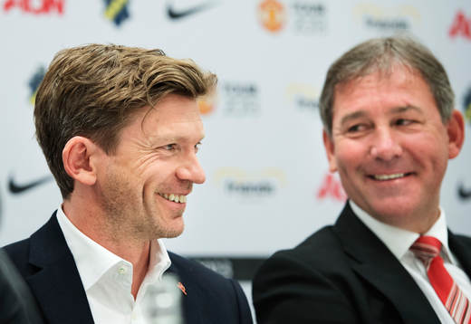 Jesper Blomqvist och Bryan Robson