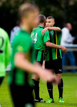 Henrik Larsson, Högaborgs BK kramar om sin son Jordan