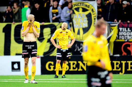 Elfsborgs Tom Söderberg och Johan Larsson deppar