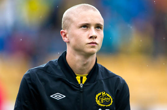 Elfsborgs Sebastian Holmén vid lineup i