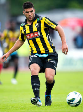 Häckens Moestafa El Kabir i matchen mellan Häcken och