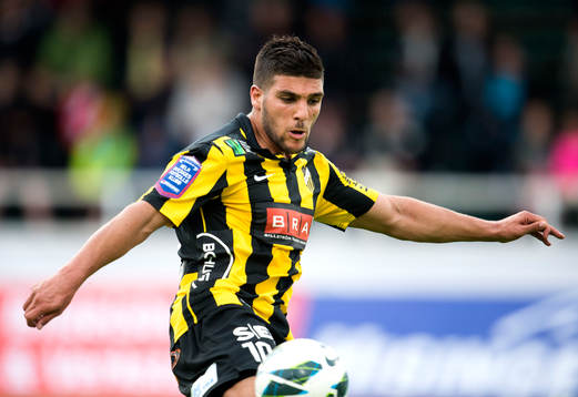 Häckens Moestafa El Kabir  i matchen mellan Häcken och