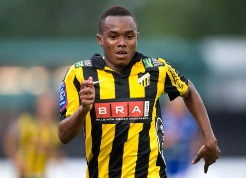Häckens Nasiru Mohammed i matchen mellan Häcken och