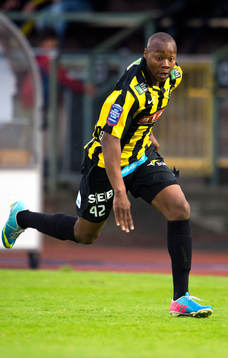 Häckens Carlos Strandberg i matchen mellan Häcken och