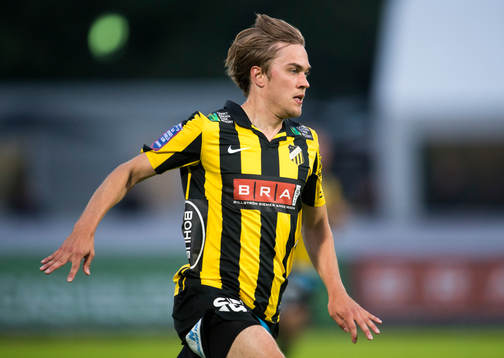 Häckens Mika Ojala i matchen mellan Häcken och