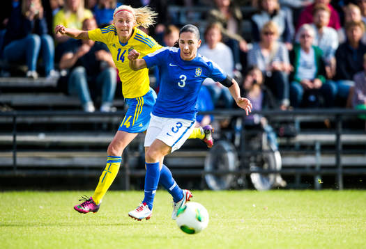 Sveriges Josefine Öqvist och Brasiliens Bagé i