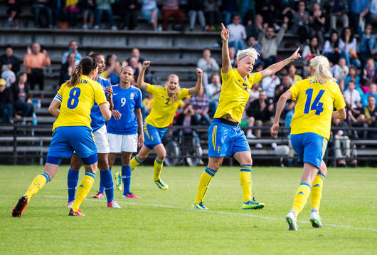 Sveriges Nilla Fischer jublar