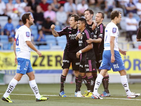 Mål av Göteborgs Philip Haglund, Göteborgs Tobias Hysén