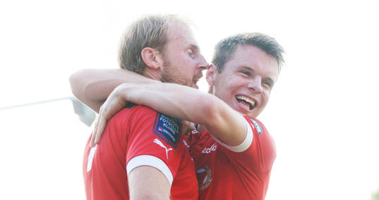 0-2 Mrkus Thorbjörnsson, Kalmar, som grattas av Måns