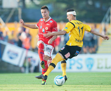 Melker Hallberg, Kalmar och Haris Radetinac, Mjällby