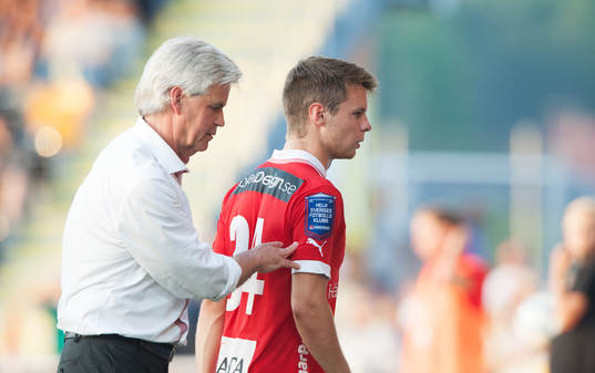 Nanne Bergstrand, tränare, Kalmar och Måns Söderqvist,