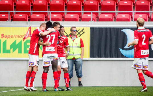 Melker Hallberg, Kalmar FF, gör 1-0