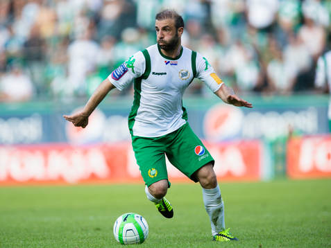 Hammarbys Kennedy Bakircioglü i matchen mellan Hammarby