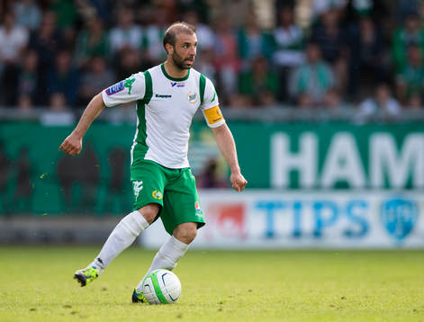 Hammarbys Kennedy Bakircioglü i matchen mellan Hammarby
