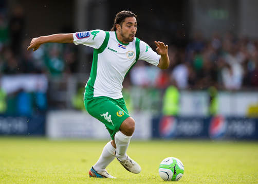 Hammarbys Sebastian Castro-Tello i matchen mellan Hammarby