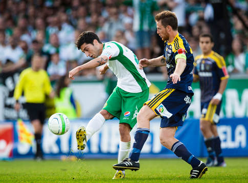 Hammarbys Nahir Besara i matchen mellan Hammarby och