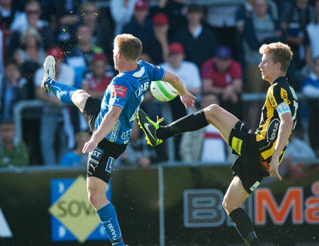 Andreas Landgren, Halmstad, och Simon Gustafson, Häcken