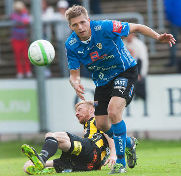 Mikael Boman, Halmstad, och Fredrik Björck, Häcken