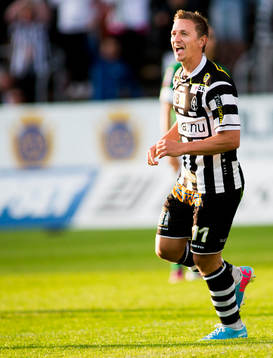 Landskronas Fredrik Olsson jublar